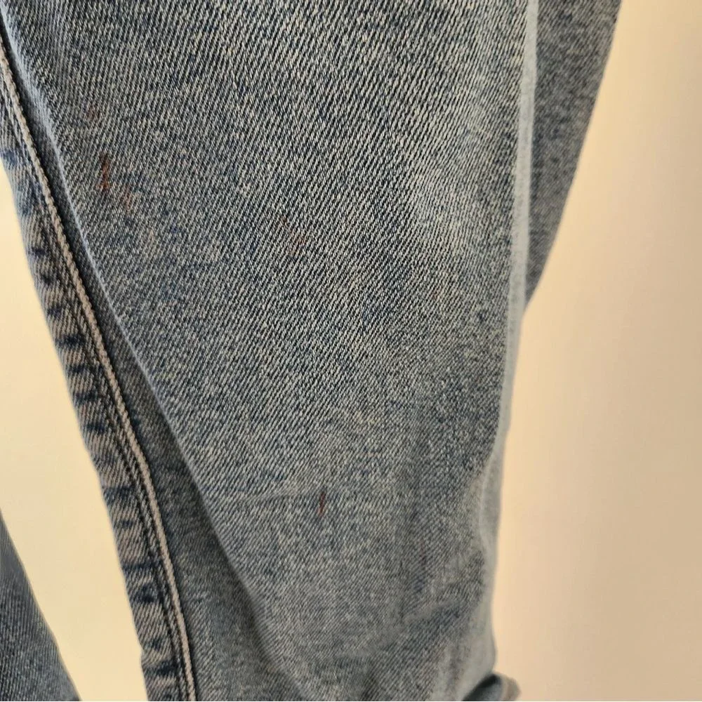 American Eagle Mom Jeans Distressed Ripped Straight Leg Jeans 8 - Picture 3 of 8